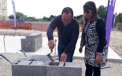 Pose de la 1 ère pierre pour la nouvelle station d’épuration