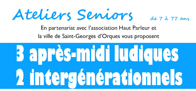 Ateliers séniors