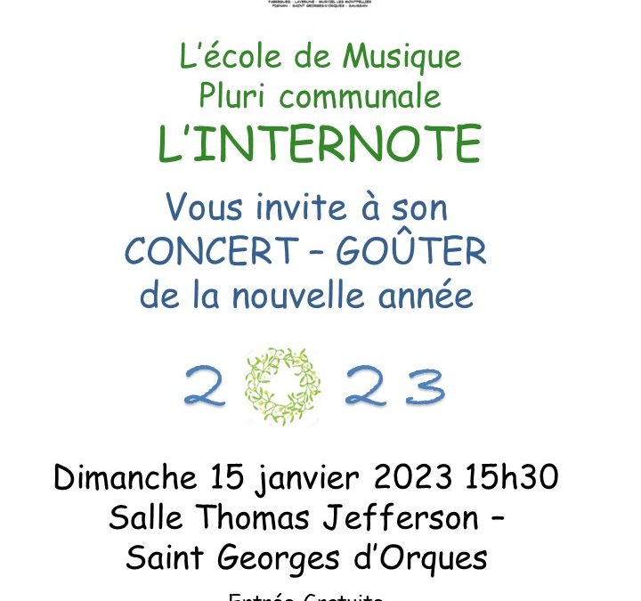 Concert- Goûter de la nouvelle année