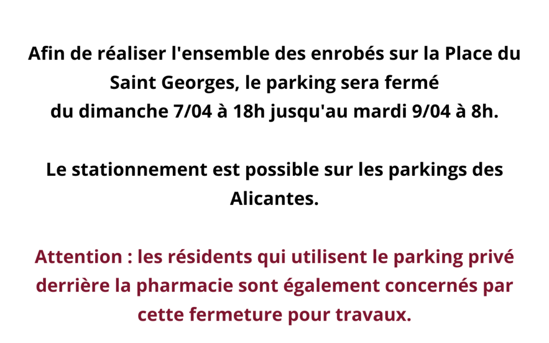 Infos Travaux