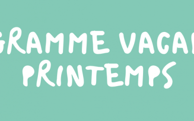 Programme Vacances Printemps