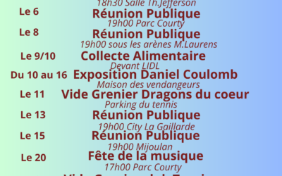 Programme de Juin 2023