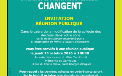 Réunion publique – Collecte des déchets ZAC Mijoulan