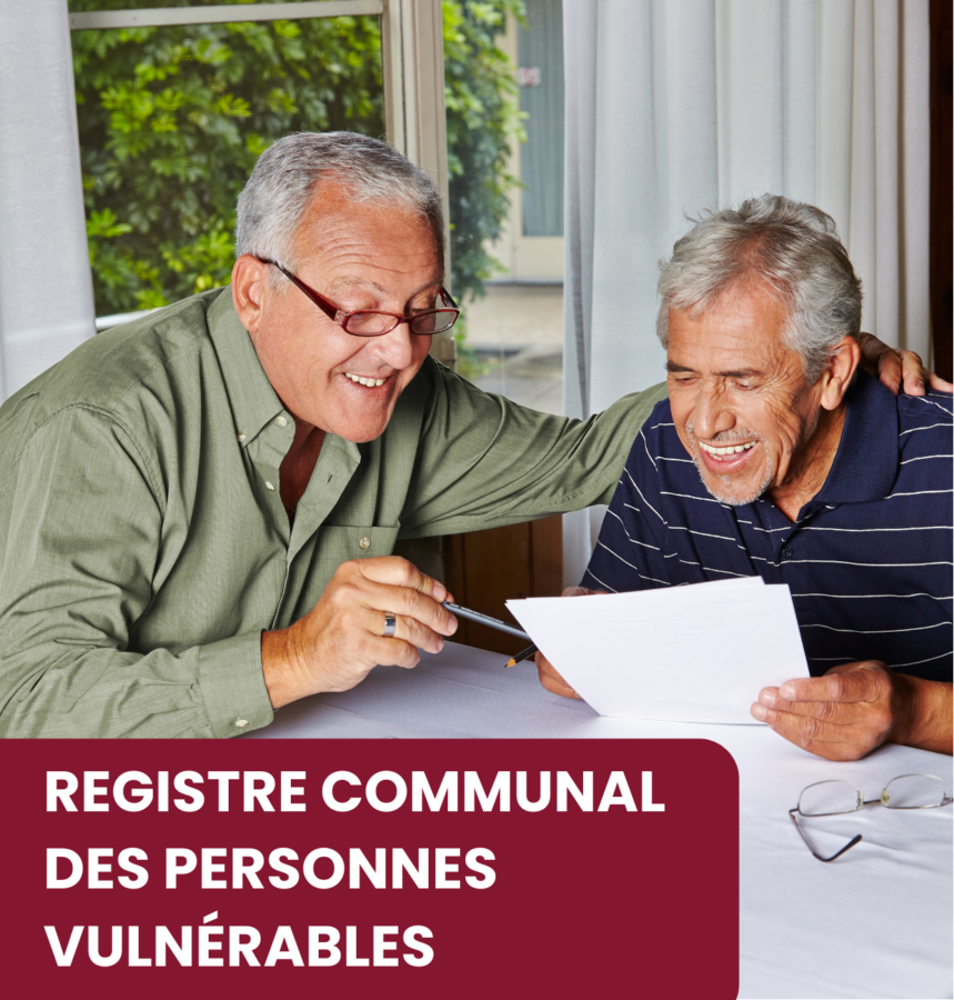 Registre des personnes vulnérables
