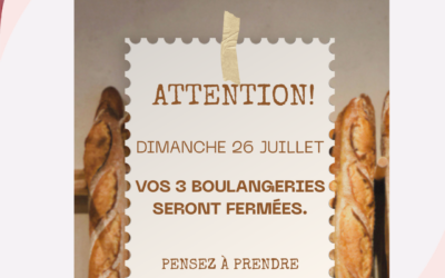 FERMETURES BOULANGERIES