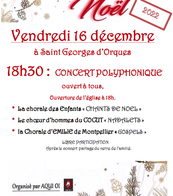 Concert Polyphonique de Noël