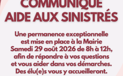 PERMANENCE AIDE AUX SINISTRÉS